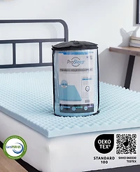 ProSleep Back to Campus 1.5" Convoluted Gel-Infused Memory Foam Mattress Topper, Twin Xl, Exclusively at Macy's