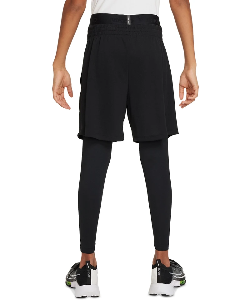 Nike Big Boys Pro Dri-fit Stretch Performance Leggings