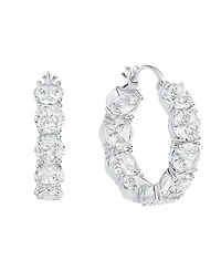And Now This Cubic Zirconia Inside Outside Hoop Earring