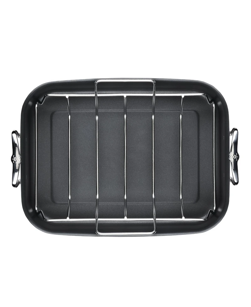 Hestan Provisions Classic Clad Nonstick Large Roaster with Rack