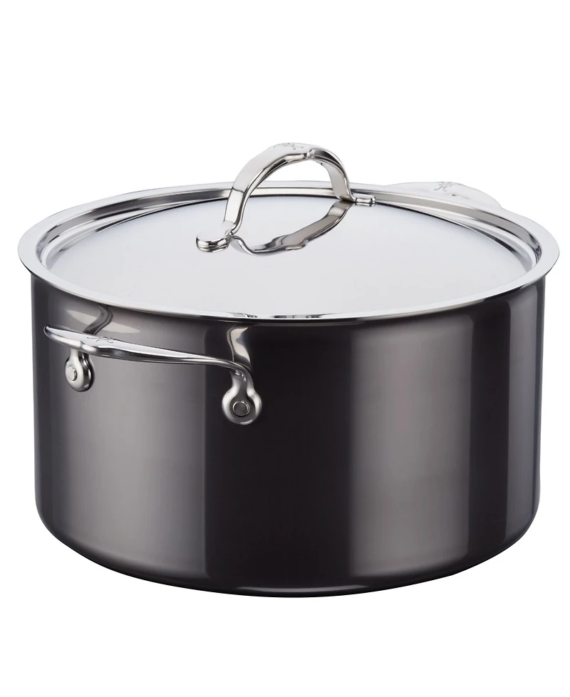 Hestan NanoBond Titanium Stainless Steel 8-Quart Covered Stock Pot