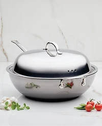 Hestan NanoBond Titanium Stainless Steel 14" Chefs Pan with Helper Handle