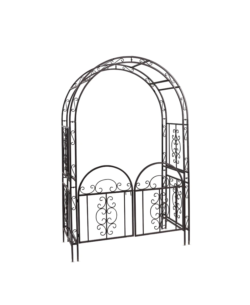 Montebello Iron Garden Arbor with Gate