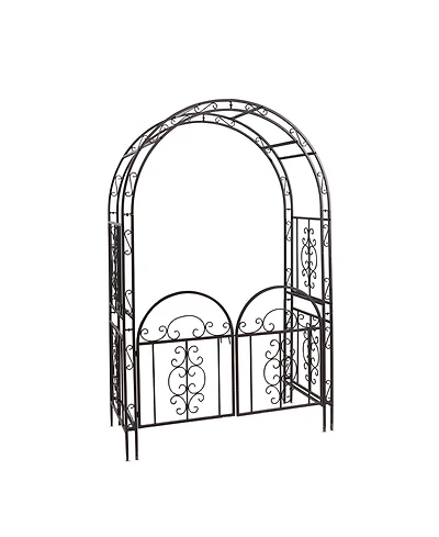 Montebello Iron Garden Arbor with Gate