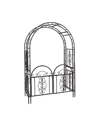 Montebello Iron Garden Arbor with Gate