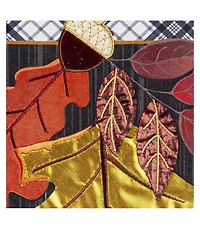 Welcome Autumn Leaves Garden Linen Flag