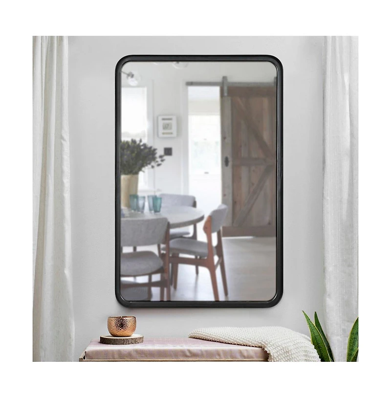 Wall Mirror Large Mirror, Rustic Accent For Bathroom, Entry, Dining Room, & Living Room. Metal