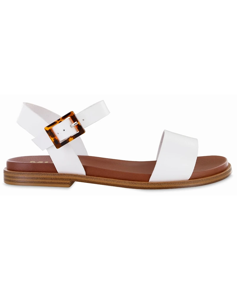 Mia Women's Peyton Round Toe Flat Sandals