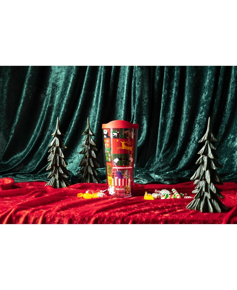 Tervis Elf 20th Anniversary Christmas Holiday Limited Edition Made in Usa Double Walled Insulated Tumbler Travel Cup Keeps Drinks Cold & Hot, 24oz, Cl