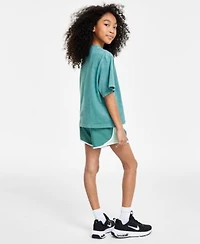 Nike Big Girls Sportswear T Shirt Dri Fit Tempo Running Shorts Court Legacy Casual Sneakers From Finish Line