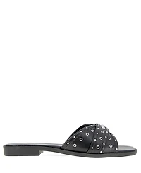 BCBGeneration Women's Lucca Studded Slide Flat Sandals