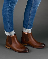 Vance Co. Garrett Men's Cap Toe Chelsea Boot