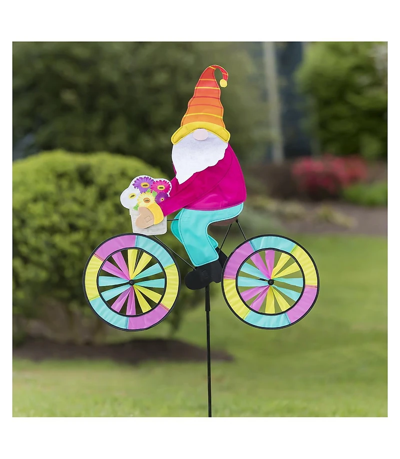 Spring Gnome Bicycle Spinner