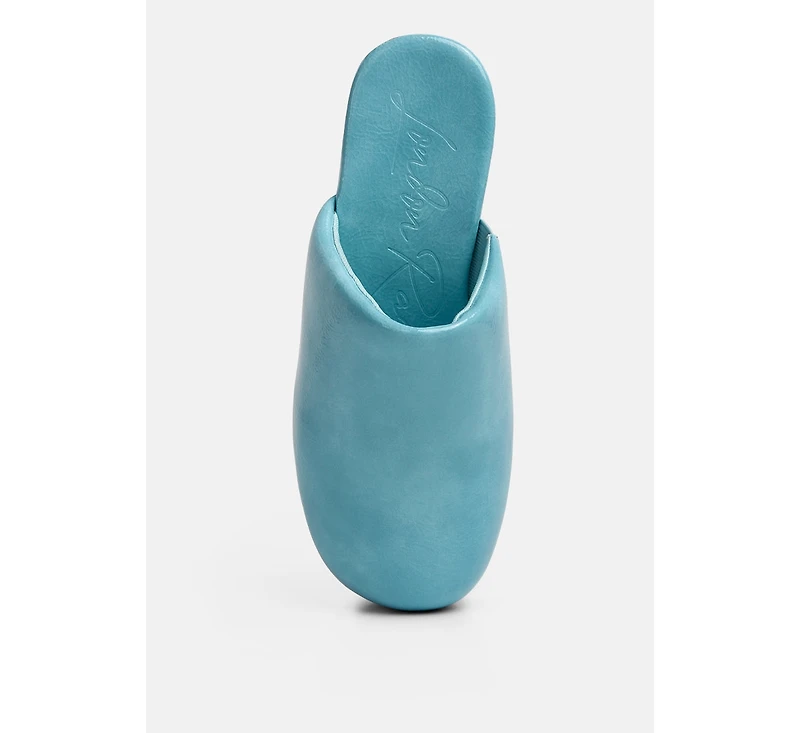 Olori Solid Platform Slip On Mules