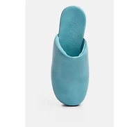 Olori Solid Platform Slip On Mules