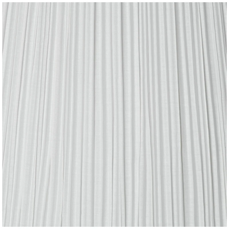 Springcrest 6 1/2" Top x 15" Bottom x 10 1/2" High x 11" Slant Lamp Shade Replacement Medium White Pleated Spider Harp Finial