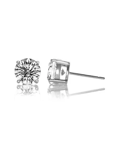Rachel Glauber Cubic Zirconia Classic Stud Earrings