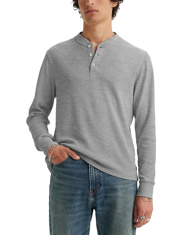Levis Men's Long-Sleeve Thermal Henley Shirt
