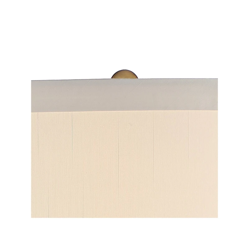 Possini Euro Design Karen Modern Table Lamp 36" Tall Dark Gold Glass Off White Fabric Drum Shade for Bedroom Living Room Bedside Nightstand Offic