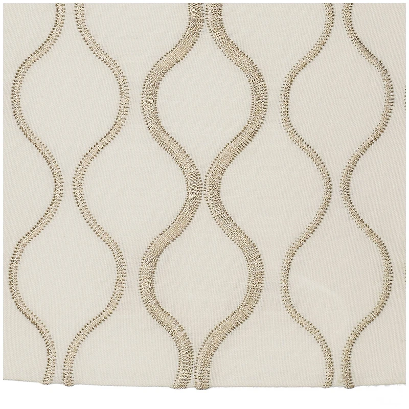 Springcrest Embroidered Hourglass Medium Lamp Shade 14" Top x 14" Bottom x 11" High (Spider) Replacement with Harp and Finial