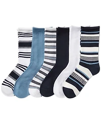 Lauren Ralph Lauren Women's 6-Pk. Striped Roll-Top Socks