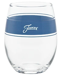 Fiesta Coastal Frame 15 Ounce Stemless Wine Glass, Set of 4