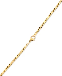 Legacy for Men by Simone I. Smith Men's Cubic Zirconia Cross 24" Pendant Necklace in Gold Ion-Plated Stainless Steel