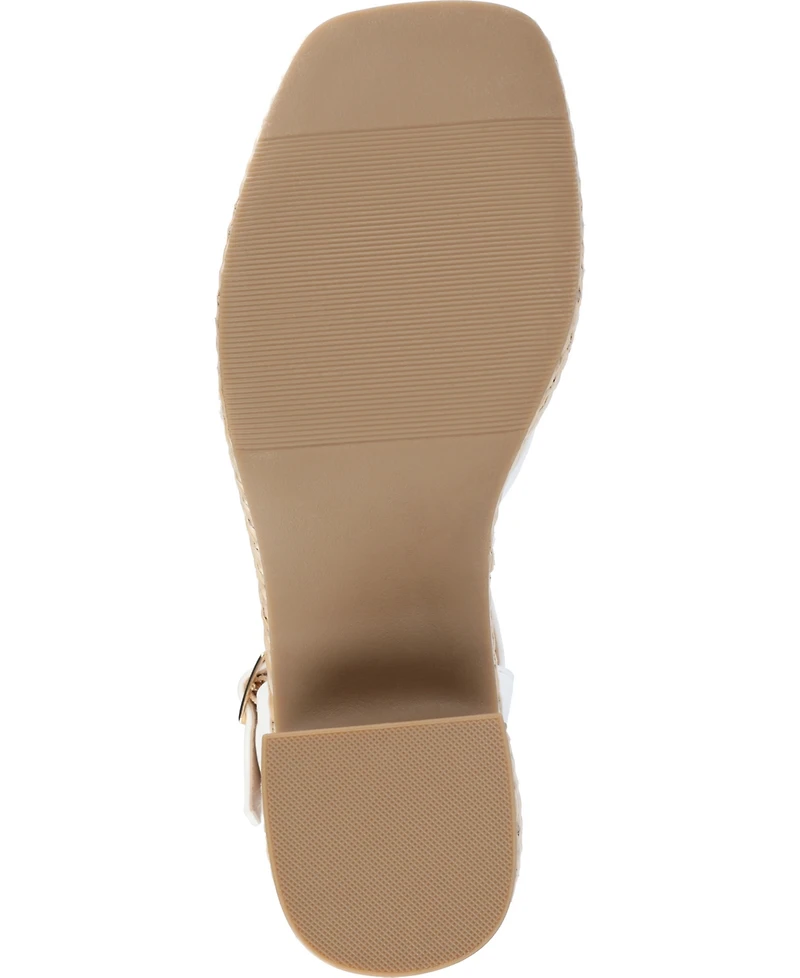 Journee Collection Women's Hally Platform Block Heel Sandals