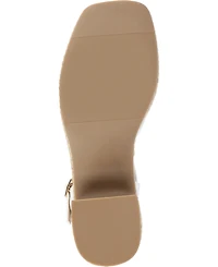 Journee Collection Women's Hally Platform Block Heel Sandals