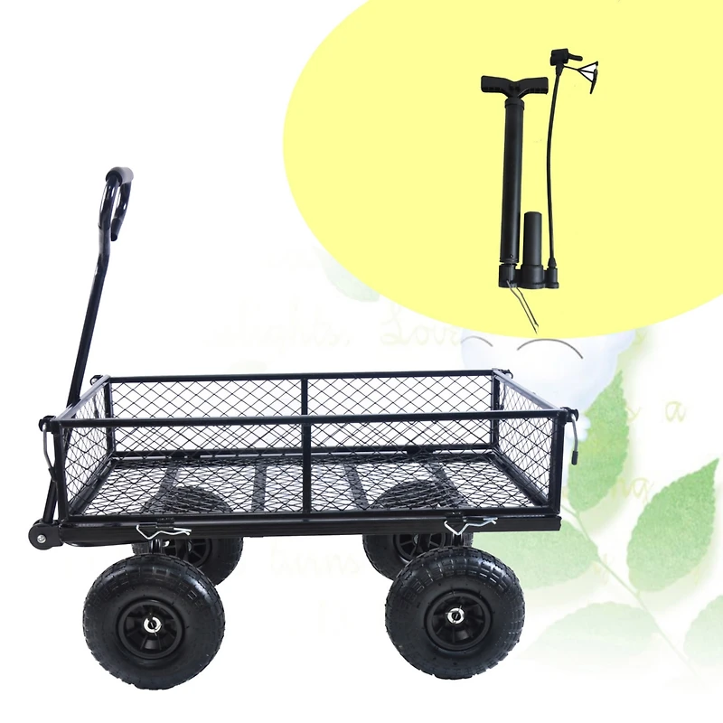 Streamdale Wagon Cart Effortless Firewood Transport (Tc1840Bkg)