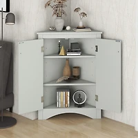 Streamdale Adjustable Shelves Triangle Bathroom Storage Cabinet