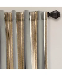 Julia Stripe Light Filtering Window Curtain Panels