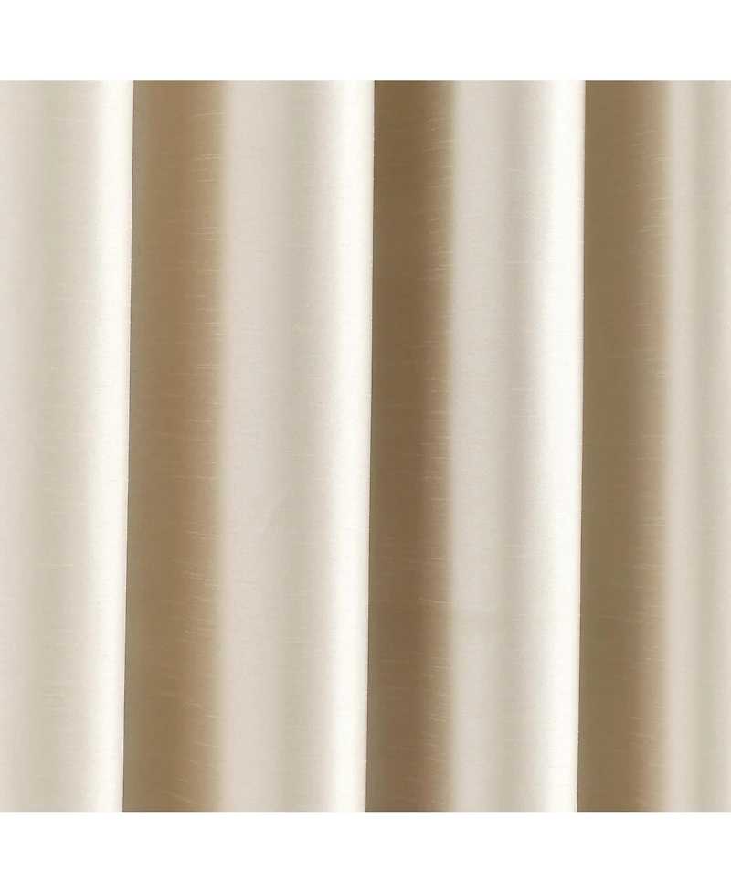 Insulated Grommet 100% Blackout Faux Silk Window Curtain Panel