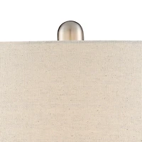 360 Lighting Kate Table Lamp 24 3/4" High Ceramic Green Oatmeal Drum Shade for Bedroom Living Room Bedside Nightstand Office Kids Family House Ho