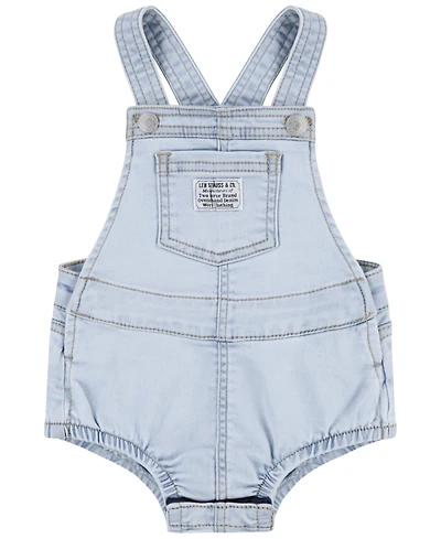 Levi's Baby Girls Sleeveless Denim Shortalls