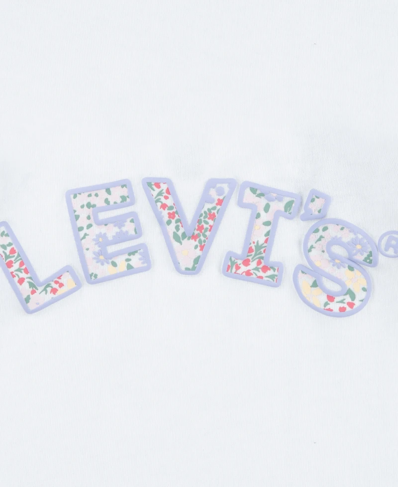 Levi's Baby Girls Floral Sleeve Top and Shorts Set