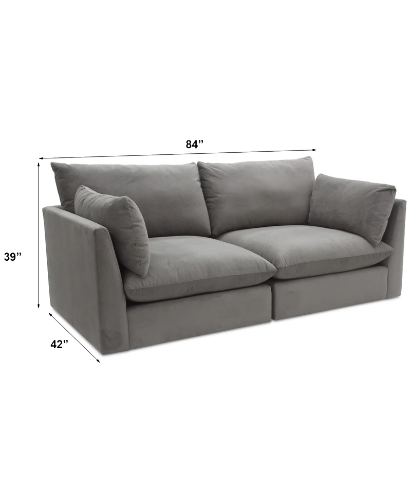 Marsten 84" 2-Pc. Fabric Sectional, Created for Macy's