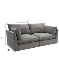 Marsten 84" 2-Pc. Fabric Sectional, Created for Macy's