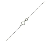 Suzy Levian New York Sterling Silver Pave Cubic Zirconia Open Marquise Drop Pendant