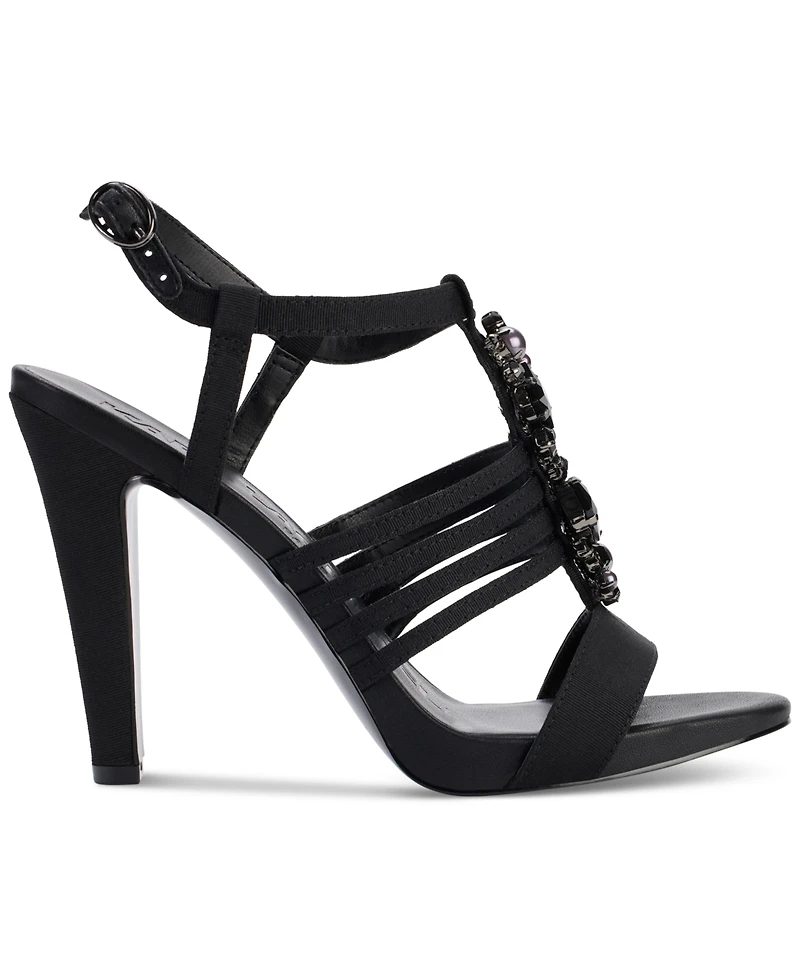 Karl Lagerfeld Paris Cicely Strappy Embellished Dress Sandals
