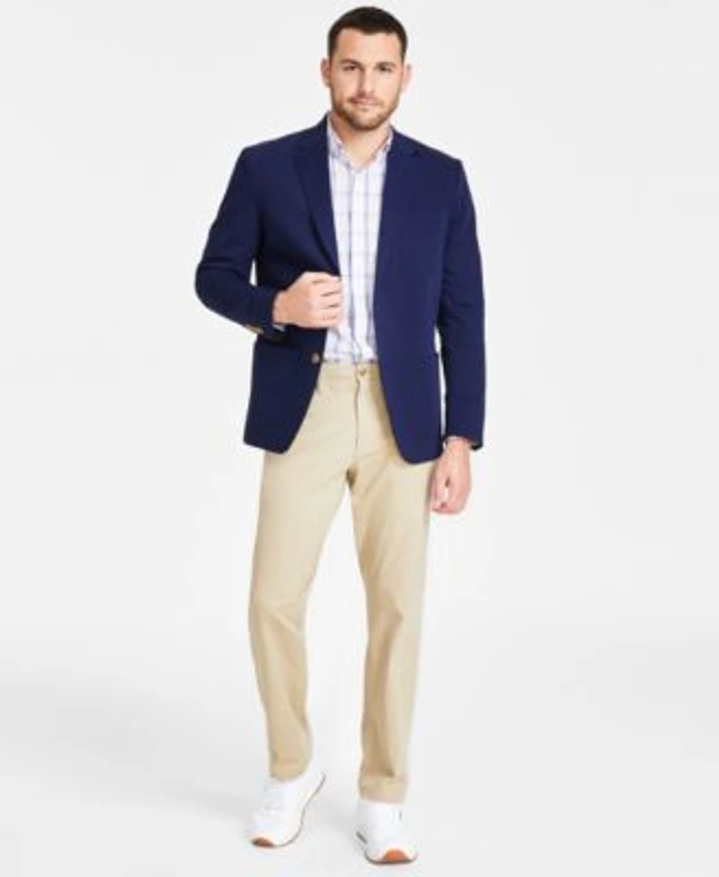 Club Room Mens Unstructured Blazer Quincy Plaid Shirt Four Way Stretch Pants Created For Macys