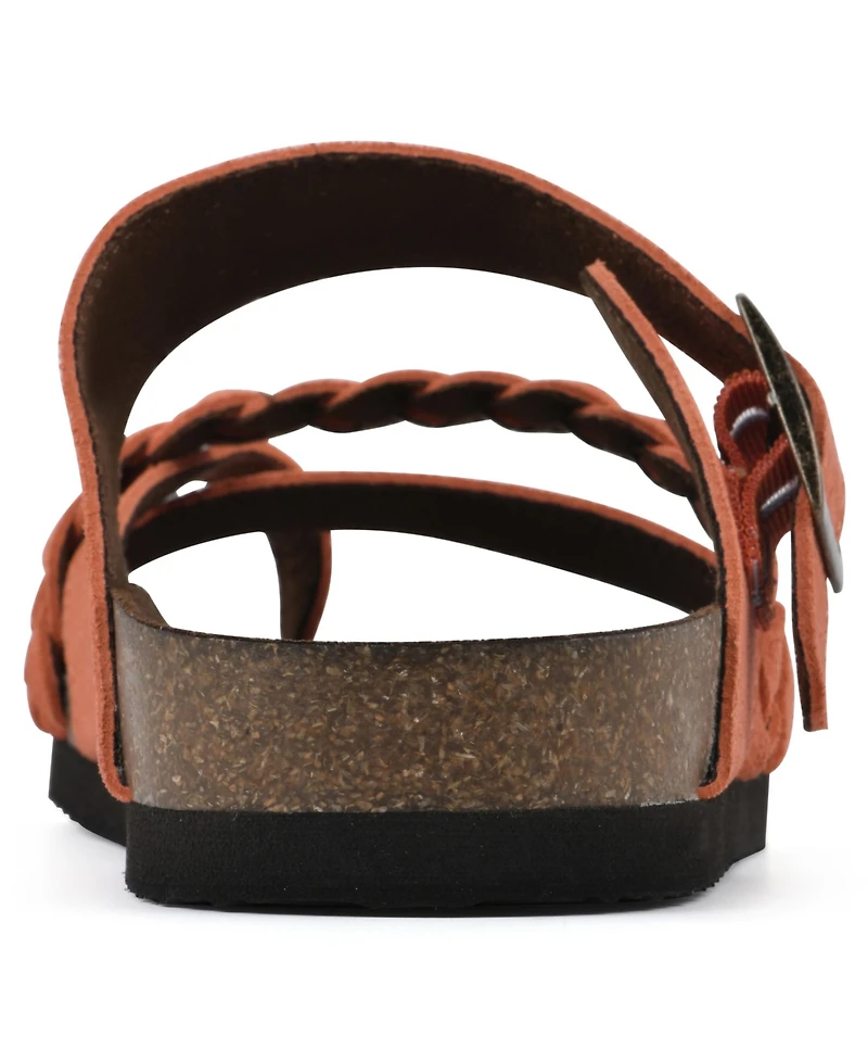 White Mountain Women's Hazy Footbed Sandals