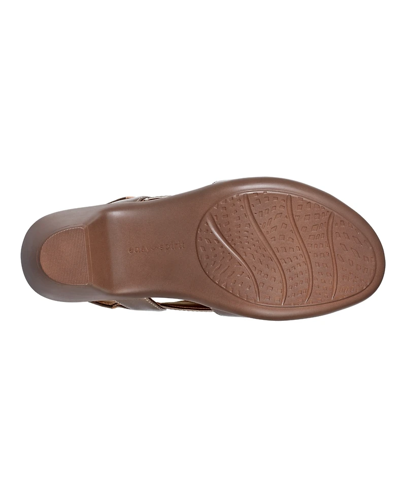 Easy Spirit Women's Chantal Crisscross Low Heel Sandals