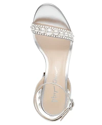 Betsey Johnson Women's Lexi Pearl Evening Sandals