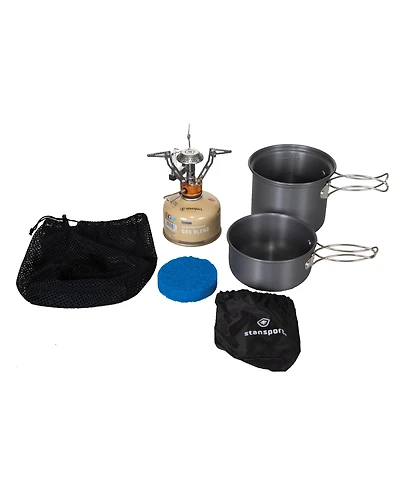 Stansport Backpack Stove, Fuel & Cook Set