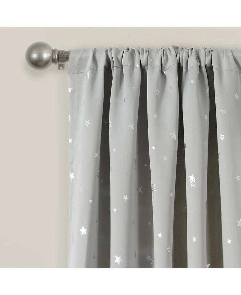 Lush Decor Star Blackout Window Curtain Panels