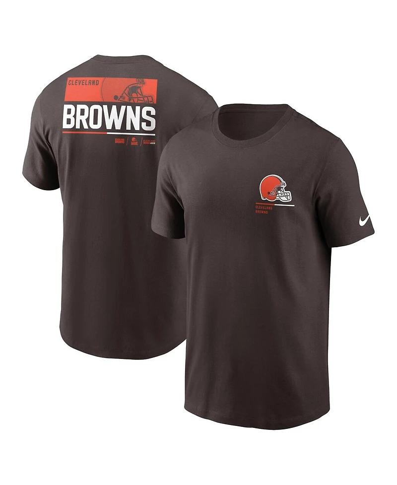 Men's Nike Brown Cleveland Browns Team Incline T-shirt