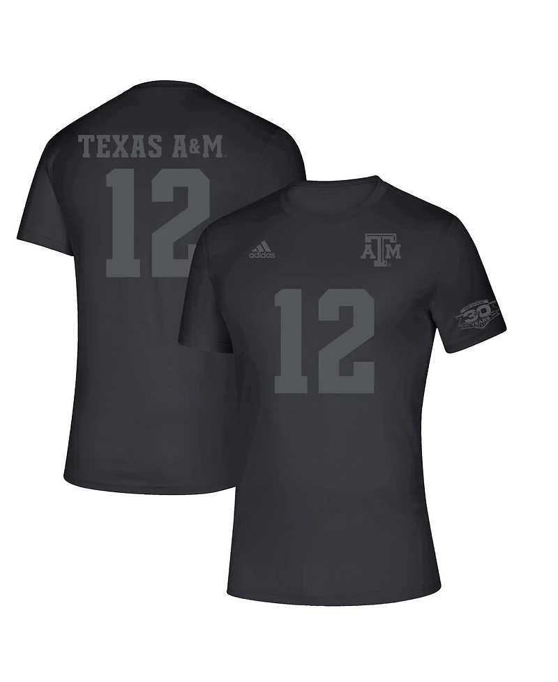 Men's and Women's adidas Black Texas A M Aggies Soccer 30th Anniversary T-shirt