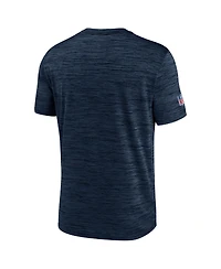 Men's Nike Navy Seattle Seahawks Sideline Velocity Athletic Stack Performance T-shirt