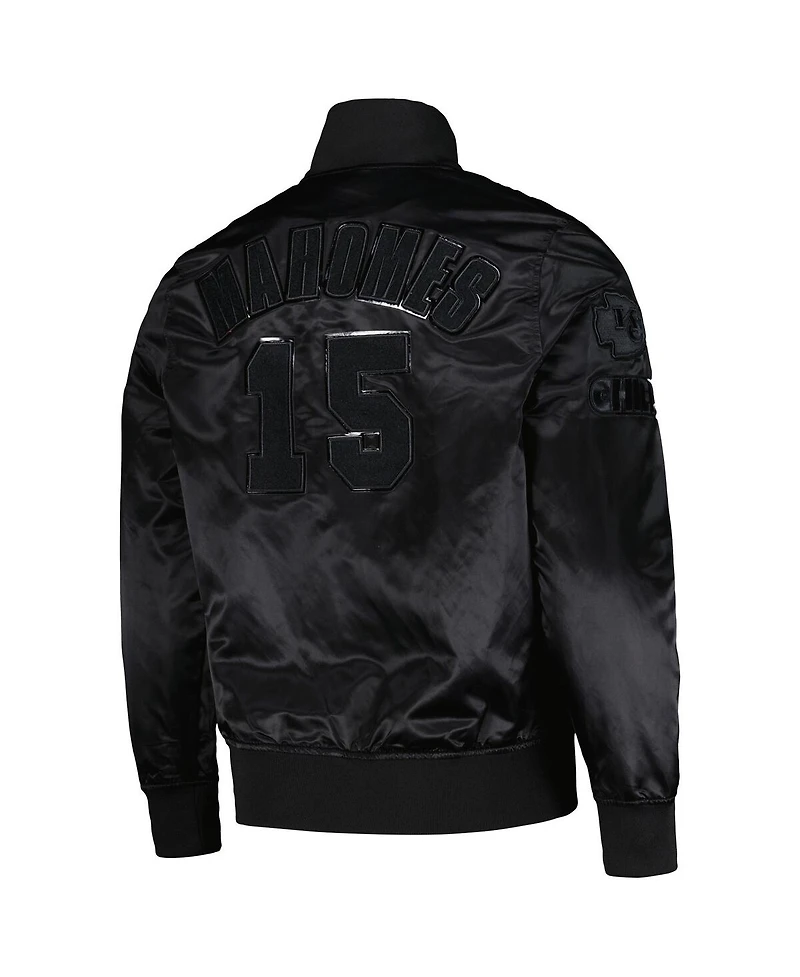 Men's Pro Standard Patrick Mahomes Black Kansas City Chiefs Player Full-Snap Jacket